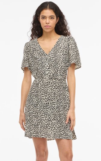 Vila - Vigrace V-neck SS Short Dress