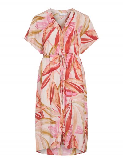 Vila - Vilimia Pri V-neck SS Midi Dress Fiji Print