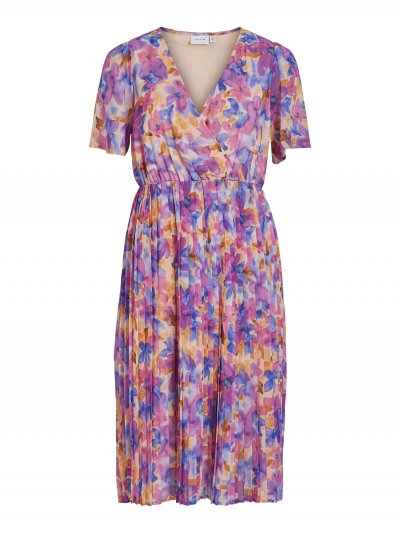 Vila - Vijanelle SS Wrap Dress Wild Flowers Print